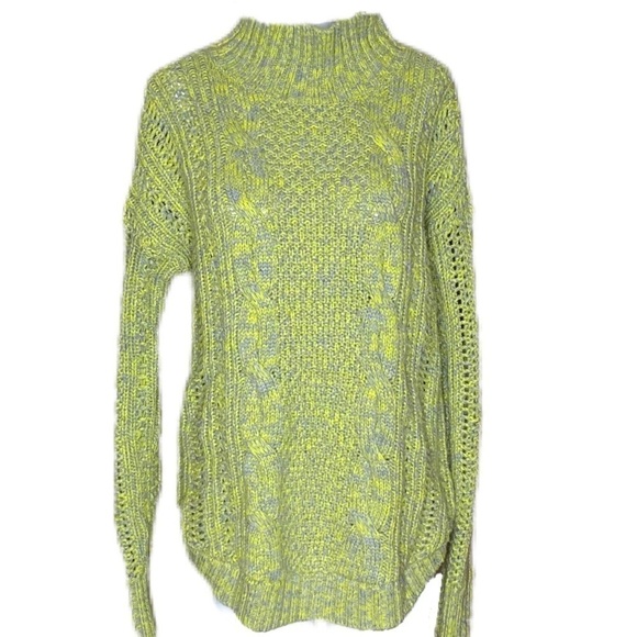 Victoria’s Secret Sweater Green Gray Cable Knit - Picture 2 of 10